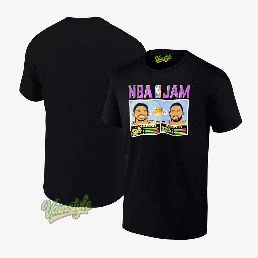 Nba Jam Magic Johnson And James Worthy Los Angeles Lakers T-Shirt