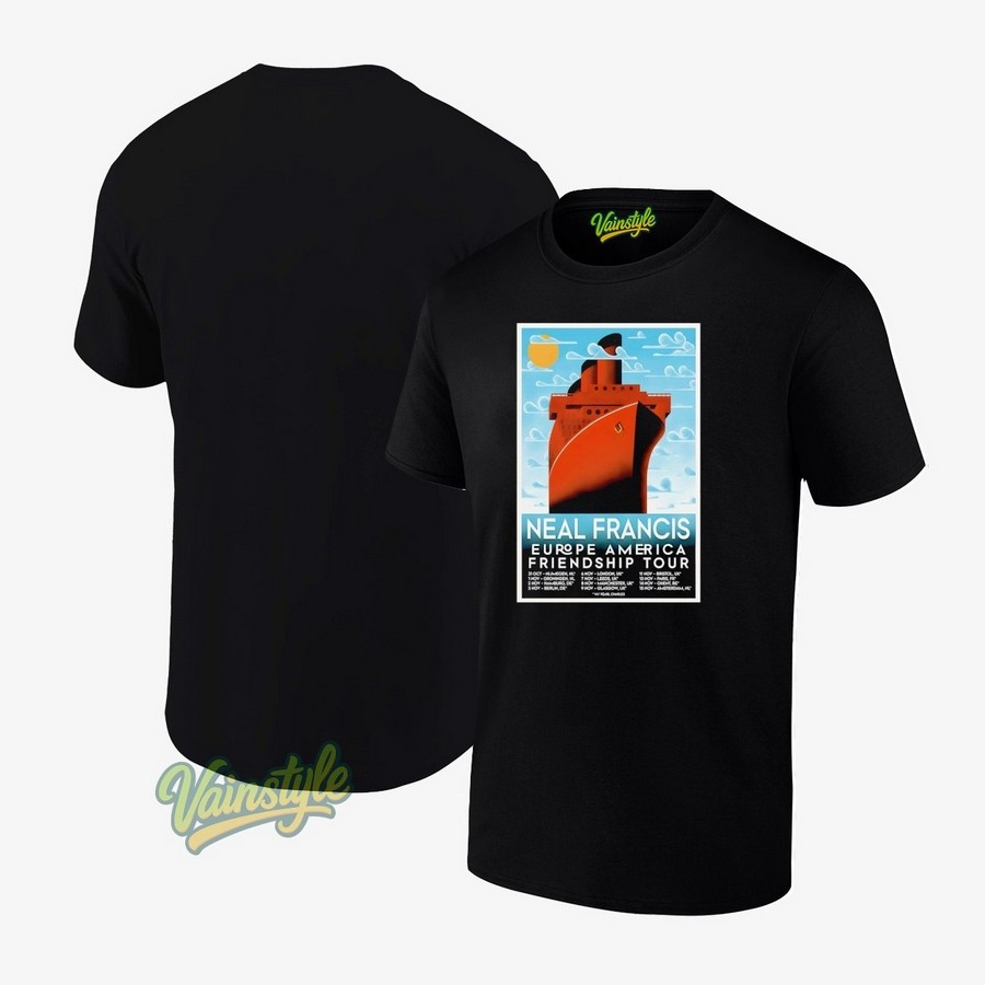 Neal Francis Europe America Friendship Tour 2025 Poster T-Shirt Neal Francis Europe America Friendship Tour 2025 Poster T-Shirt