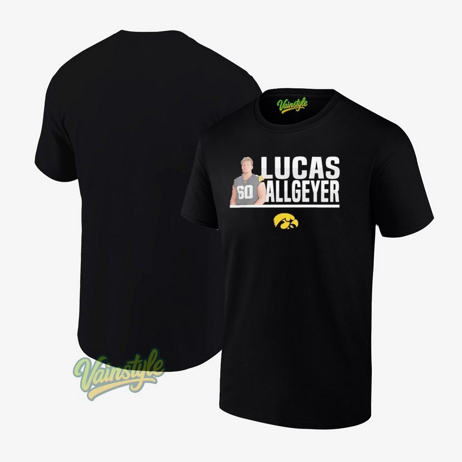 Nil Store Iowa Hawkeyes Football Lucas Allgeyer Illustrated T-Shirt