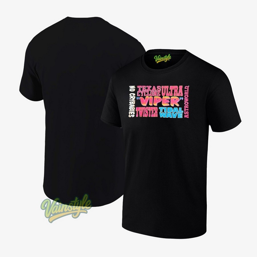 No Crybabies Texas Cyclone Ultra Viper Twister Tidal Wave Astroworld T-Shirt No Crybabies Texas Cyclone Ultra Viper Twister Tidal Wave Astroworld T-Shirt