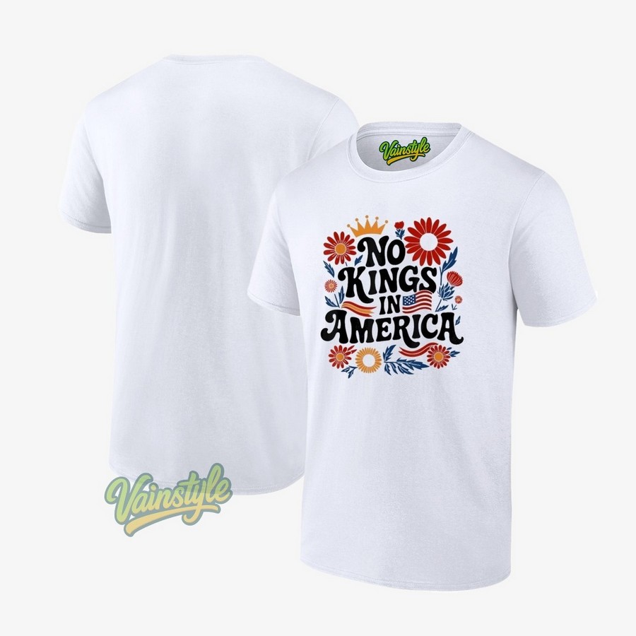 No Kings In America Flower T-Shirt