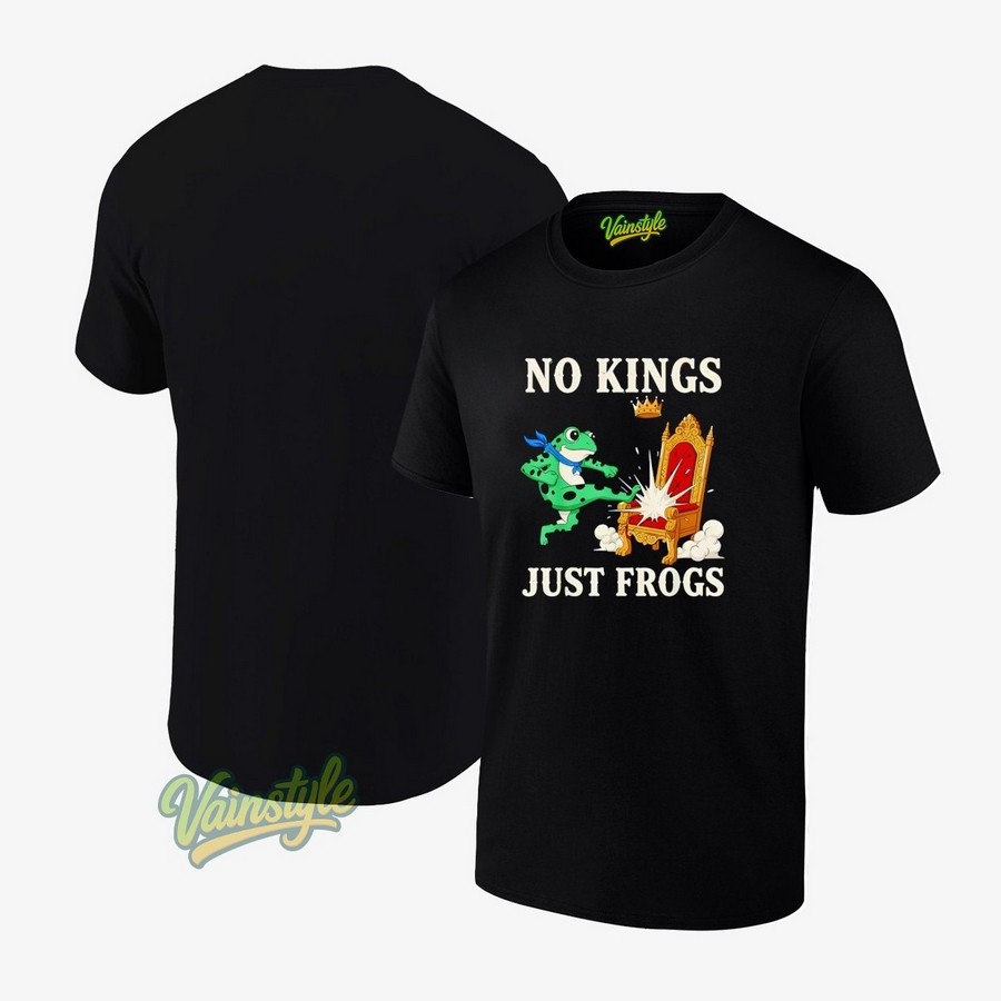 No Kings Just Frogs Funny Portland Protest T-Shirt