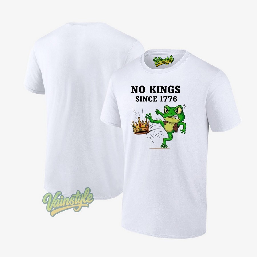 No Kings Since 1776 Frog Protest T-Shirt