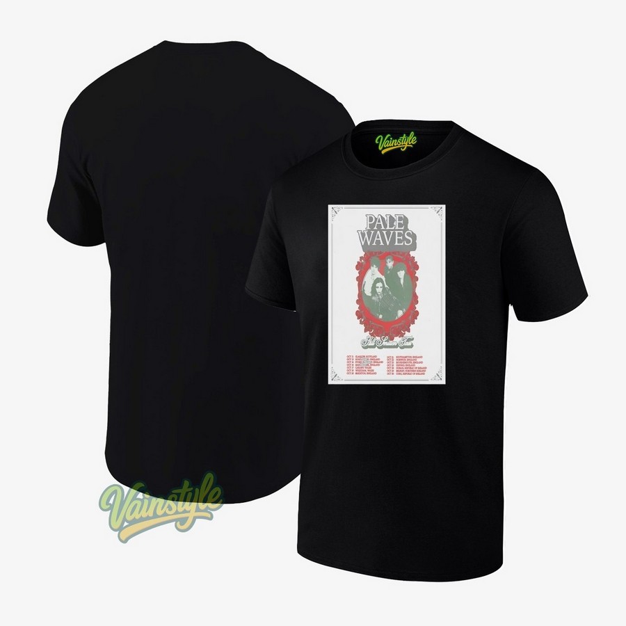 Pale Waves Uk And Ireland 2025 Tour Poster T-Shirt Pale Waves Uk And Ireland 2025 Tour Poster T-Shirt