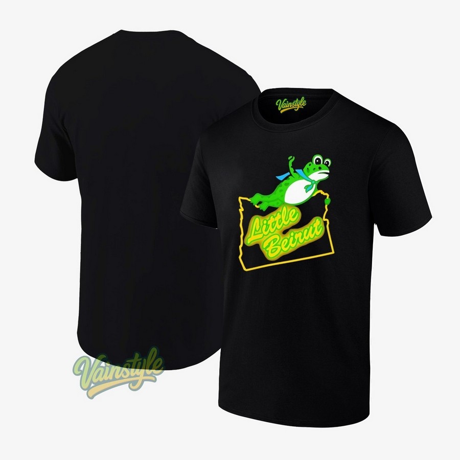 Portland Frog Fly Sketch Little Beirut T-Shirt