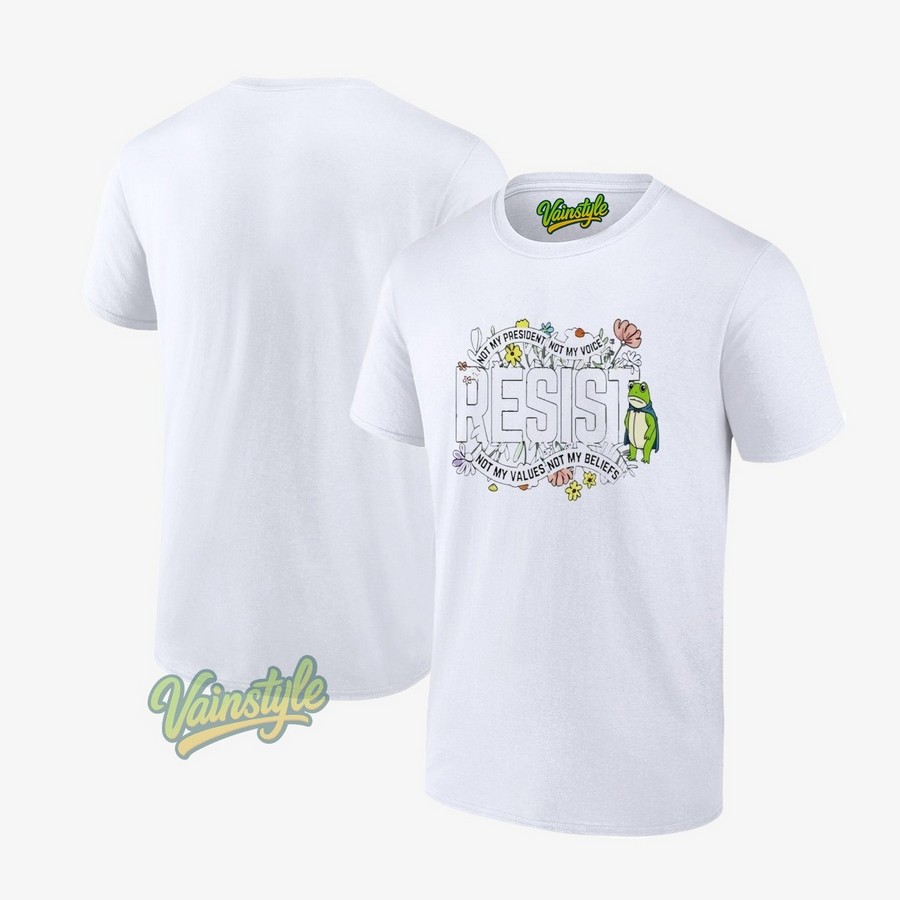 Portland Frog Not My President Not My Voice Not My Values Not My Beliefs Print T-Shirt