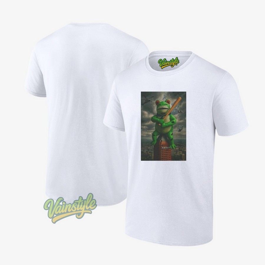Portland Hero Anti Ice Frog Graphic T-Shirt