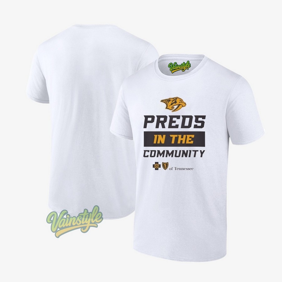 Preds In The Community Nashville Predators Logo T-Shirt