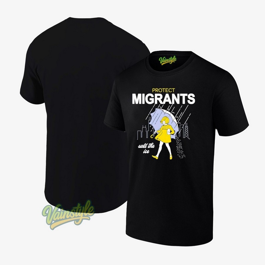 Protect Migrants Salt The Ice Style Morton Salt Logo T-Shirt