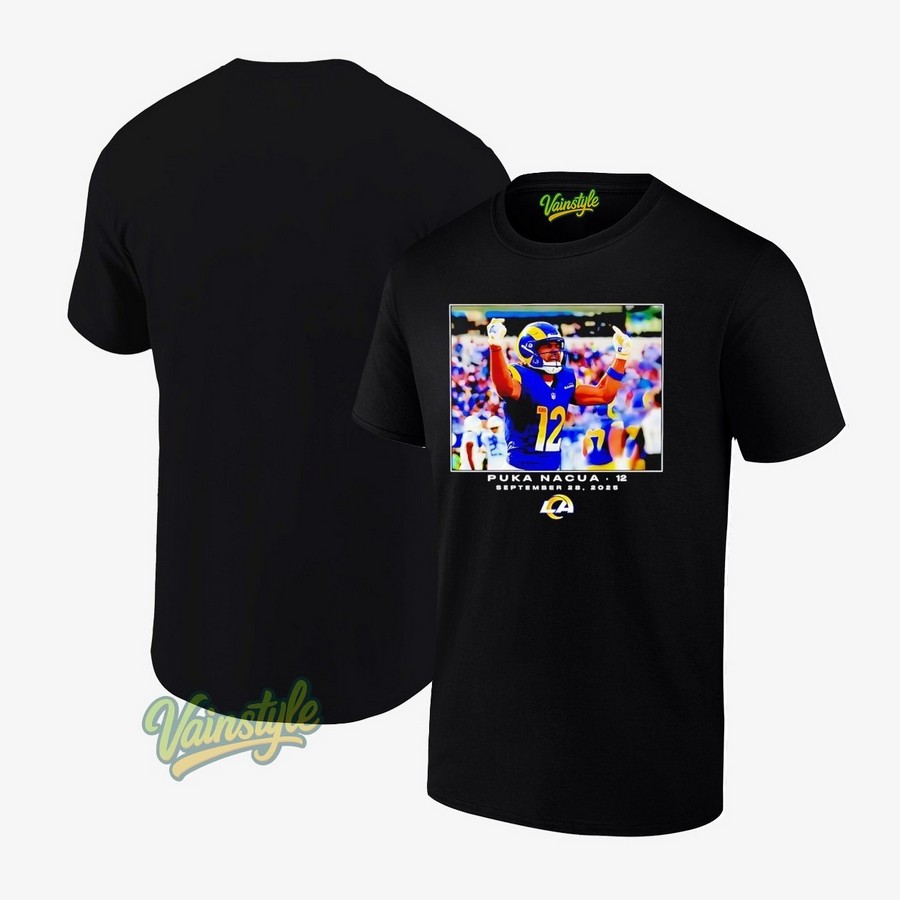 Puka Nacua Los Angeles Rams Football Nfl 2025 T-Shirt Puka Nacua Los Angeles Rams Football Nfl 2025 T-Shirt