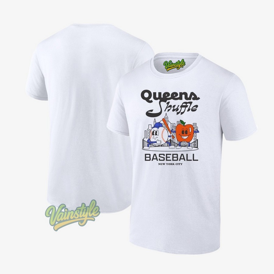 Queens Shuffle Toddler Baseball Mlb New York City T-Shirt Queens Shuffle Toddler Baseball Mlb New York City T-Shirt