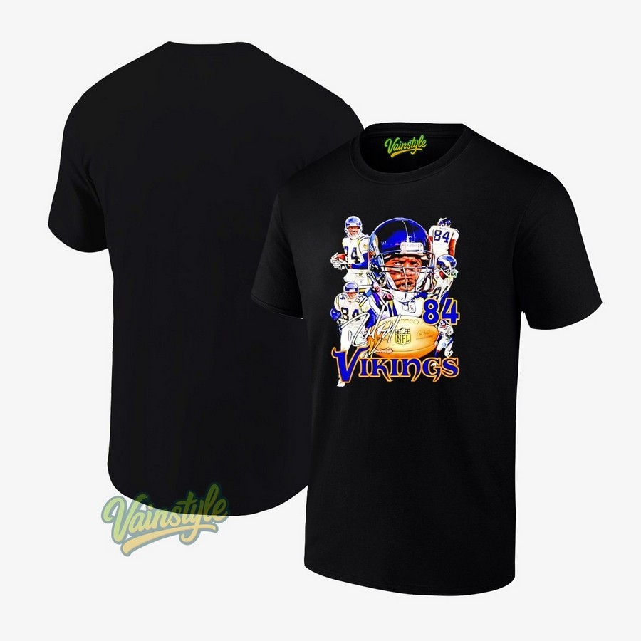 Randy Moss Minnesota Vikings Football Nfl Signature T-Shirt Randy Moss Minnesota Vikings Football Nfl Signature T-Shirt