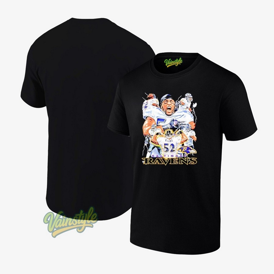 Ray Lewis Baltimore Ravens Football Graphic T-Shirt Ray Lewis Baltimore Ravens Football Graphic T-Shirt