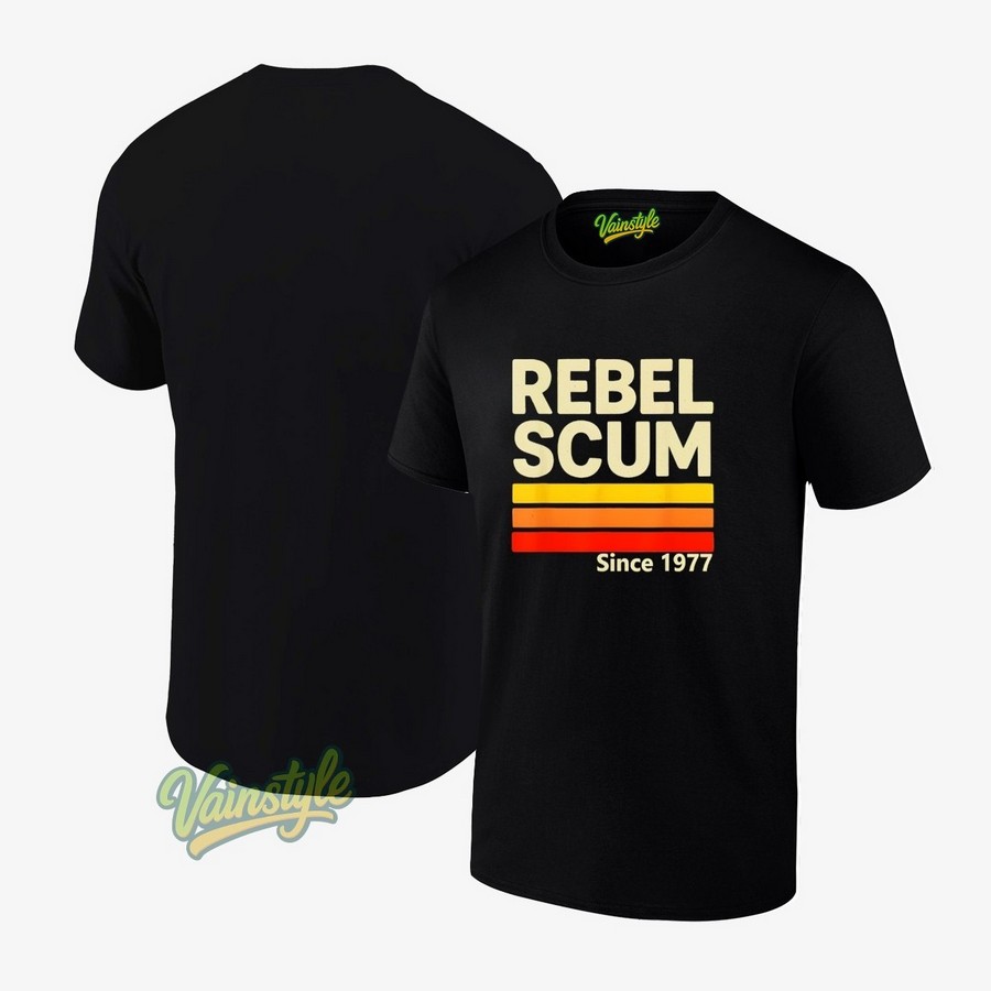Rebel Scum Since 1977 Classic Retro German Flag T-Shirt