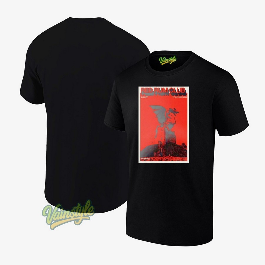 Red Rum Club Tour October 1 2025 Cardiff Uk Poster T-Shirt Red Rum Club Tour October 1 2025 Cardiff Uk Poster T-Shirt