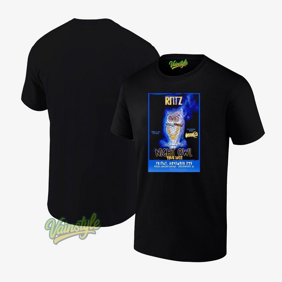 Ritz Night Owl Nov 7 2025 Chesterfield Michigan T-Shirt