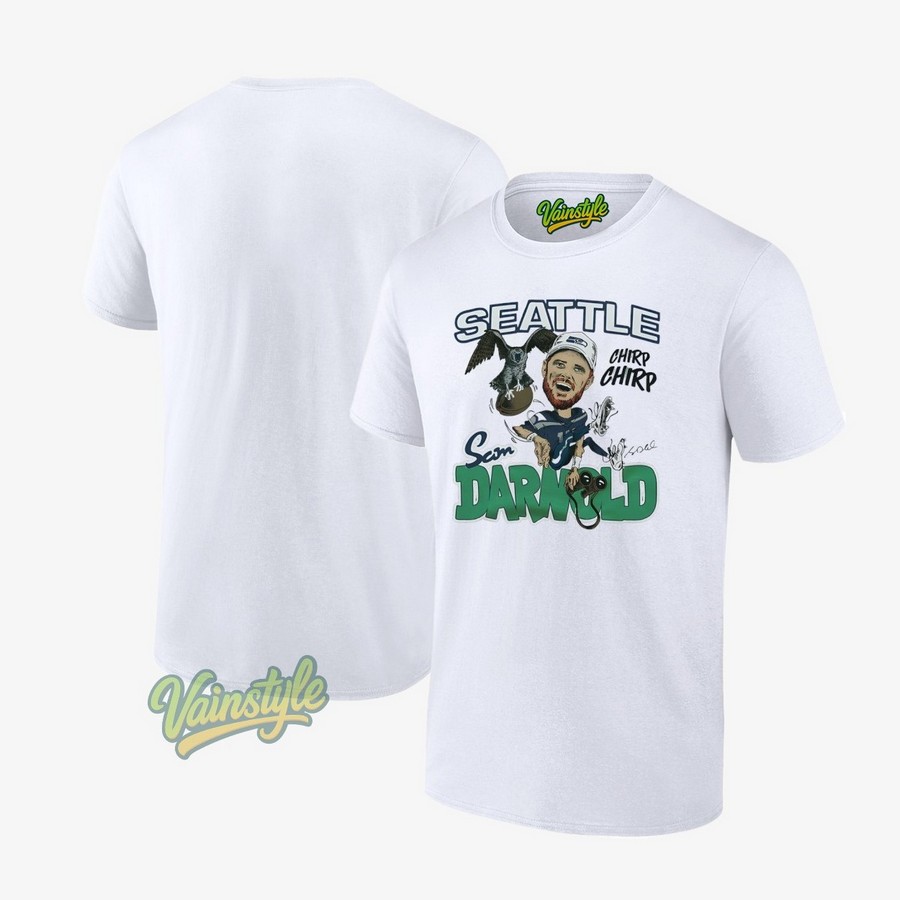 Seattle Seahawks Sam Darnold Chirp Chirp Signature T-Shirt