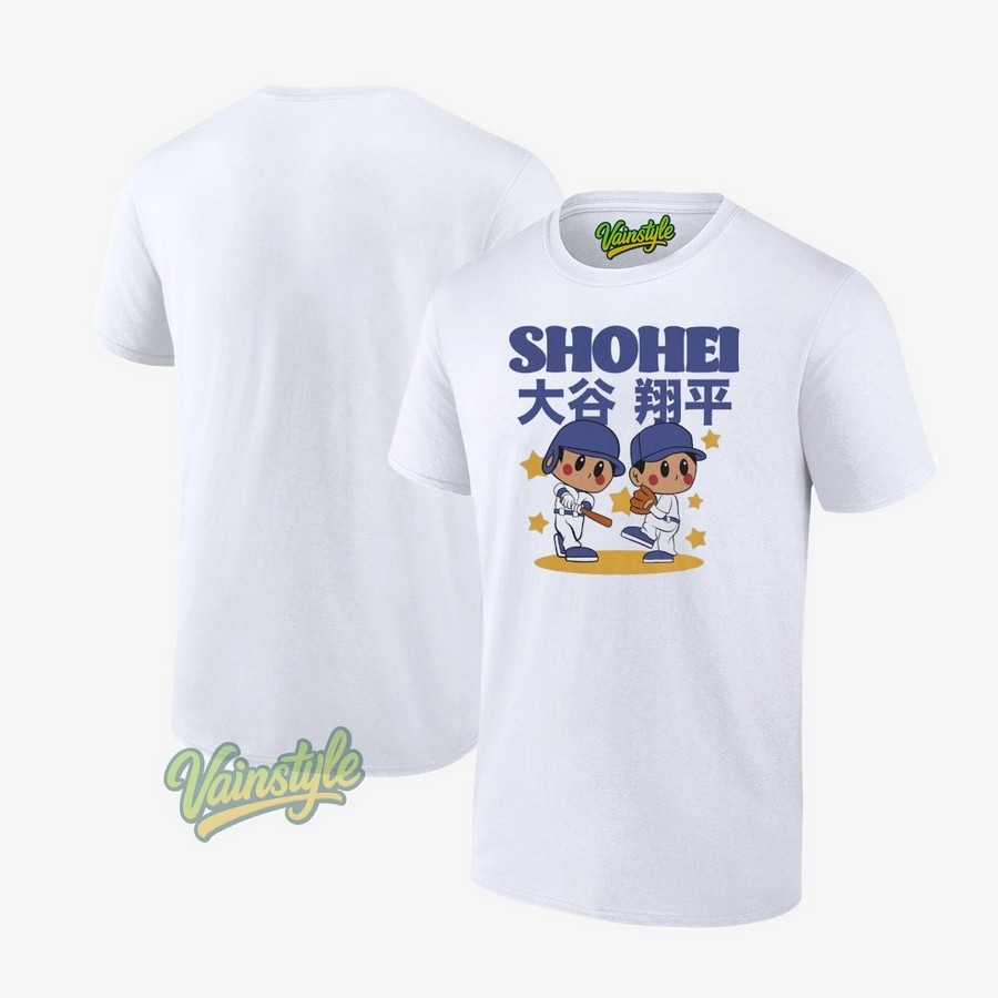 Shohei Ohtani Superstar Cartoon Baseball Mlb T-Shirt