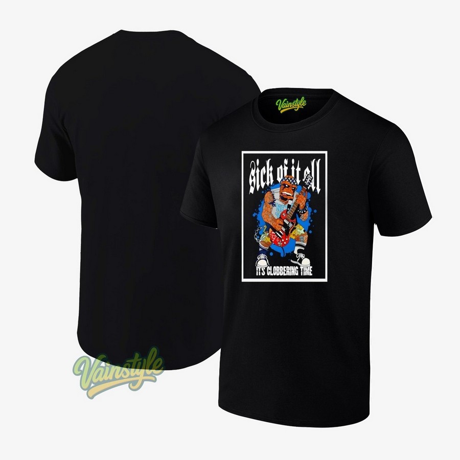 Sick Of It All It's Clobbering Time Poster T-Shirt Sick Of It All It's Clobbering Time Poster T-Shirt