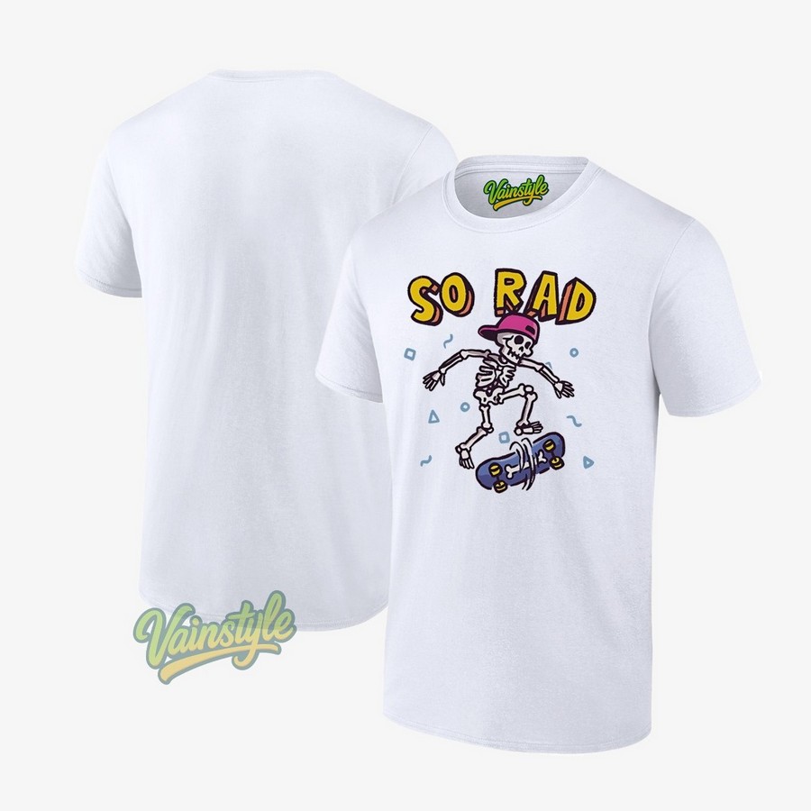 So Rad A Rad Skateboarding Skeleton T-Shirt So Rad A Rad Skateboarding Skeleton T-Shirt