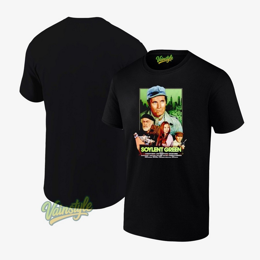 Soylent Green Characters Movie Poster T-Shirt Soylent Green Characters Movie Poster T-Shirt
