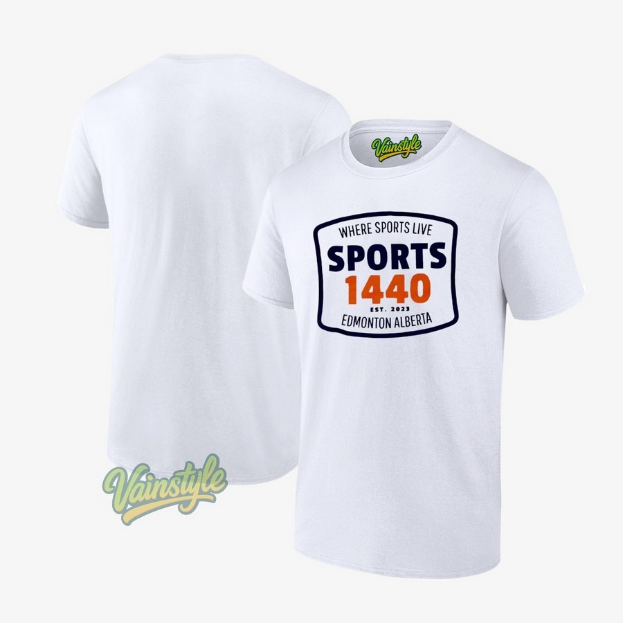Sports 1440 Where Sports Live Edmonton Alberta Est 2023 T-Shirt