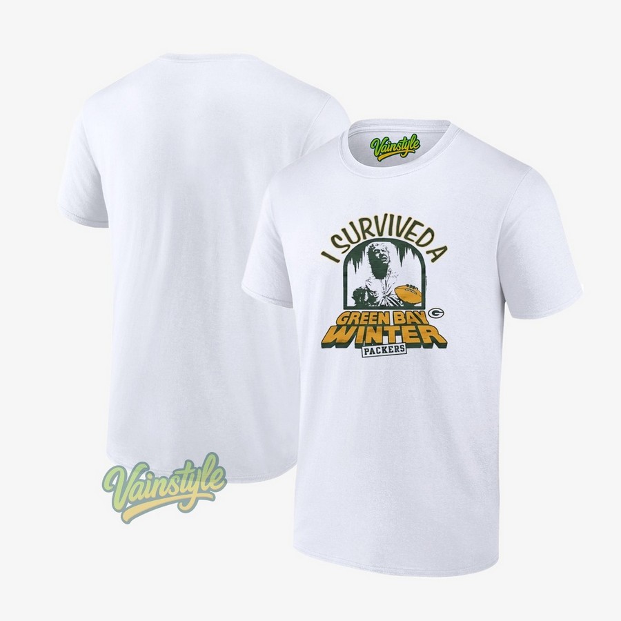 Star Wars X Green Bay Packers I Surviveda Green Bay Winter Packers T-Shirt