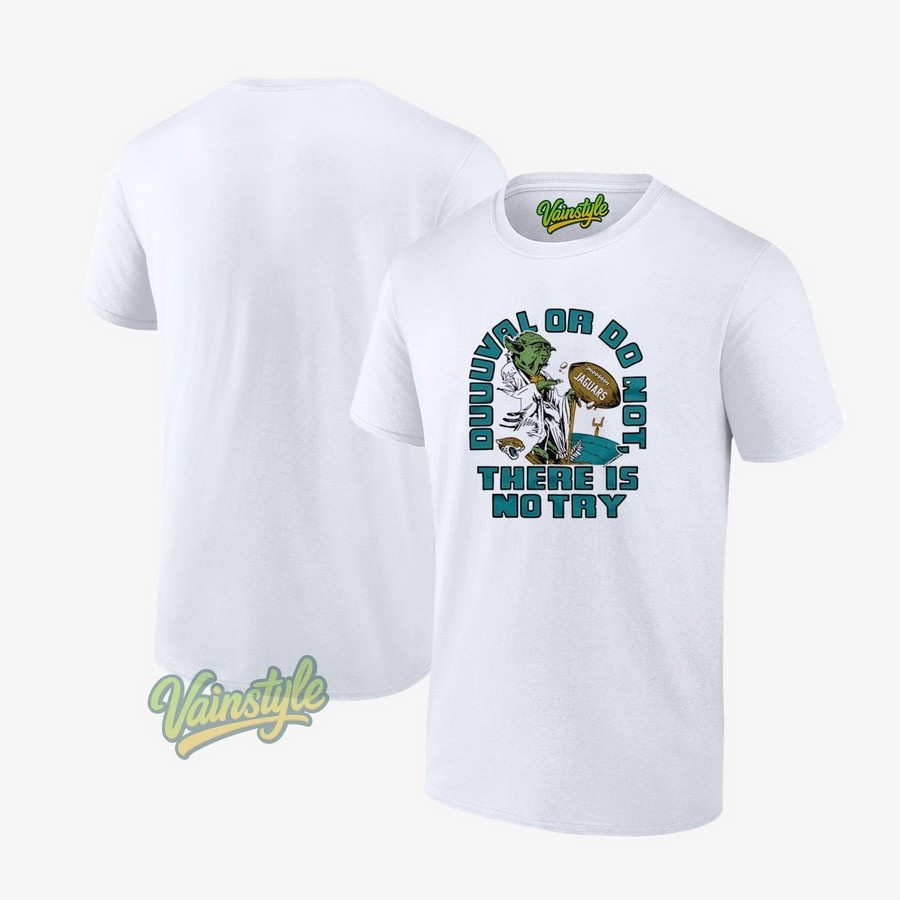 Star Wars X Jacksonville Jaguars Yoda Duuval Or Do Not There Is No Try T-Shirt