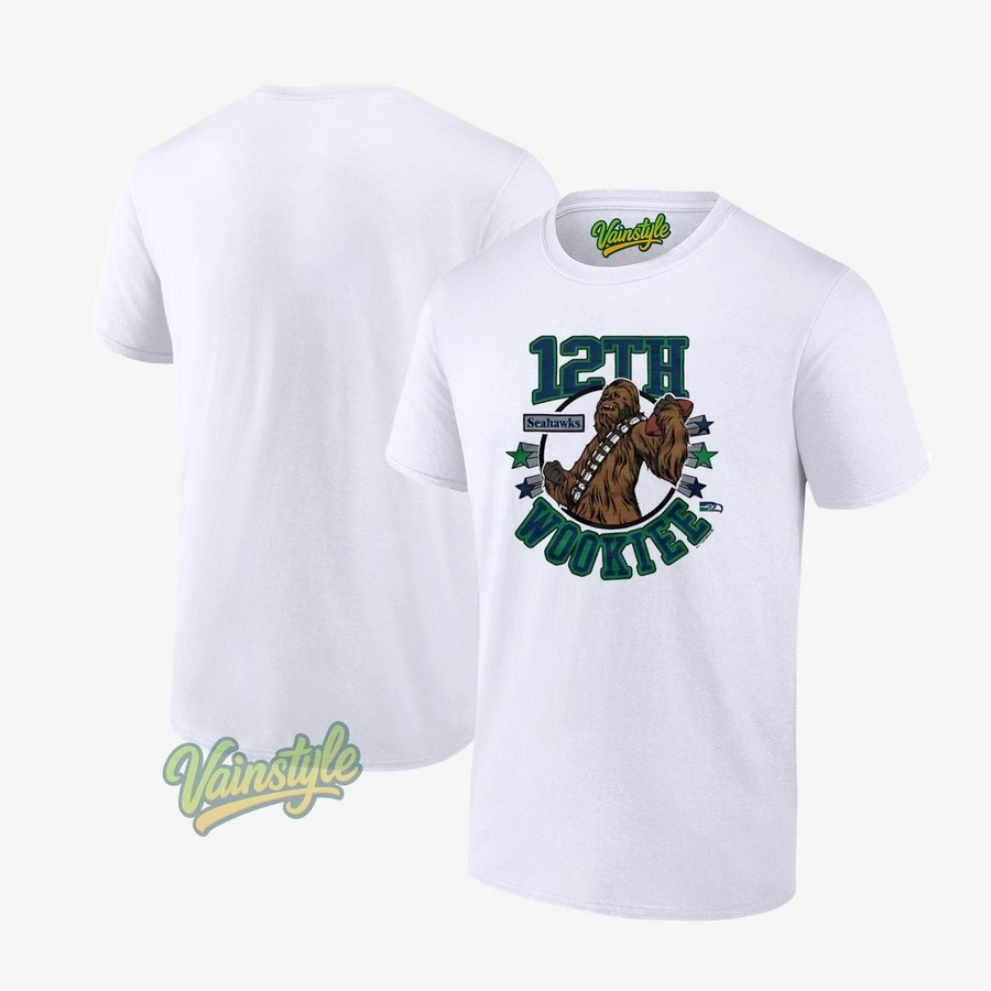 Star Wars X Seattle Seahawks Chewbacca 12th Wookiee T-Shirt
