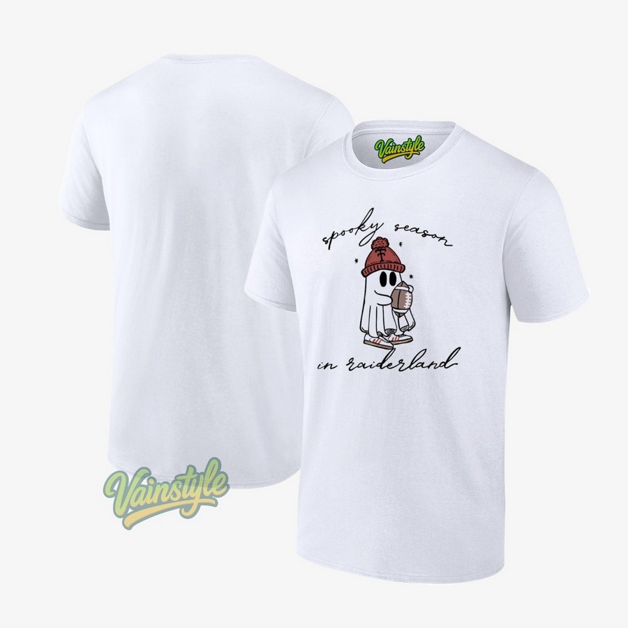 Texas Tech Red Raiders Spooky Season In Raiderland Snoopy Football T-Shirt Texas Tech Red Raiders Spooky Season In Raiderland Snoopy Football T-Shirt