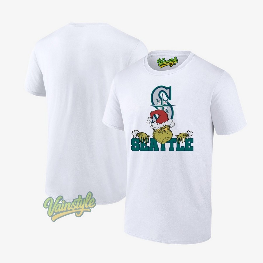The Grinch Vs Seattle Mariners Christmas Mlb Baseball 2025 T-Shirt The Grinch Vs Seattle Mariners Christmas Mlb Baseball 2025 T-Shirt