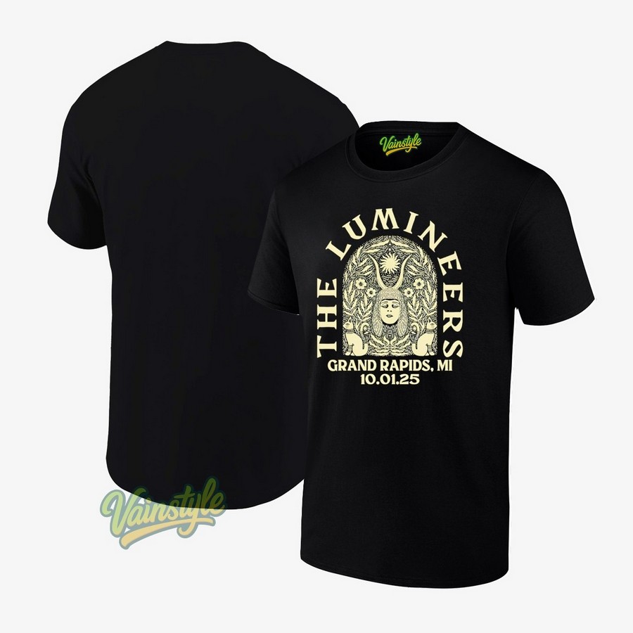 The Lumineers October 1 2025 Van Andel Arena Grand Rapids Mi T-Shirt The Lumineers October 1 2025 Van Andel Arena Grand Rapids Mi T-Shirt