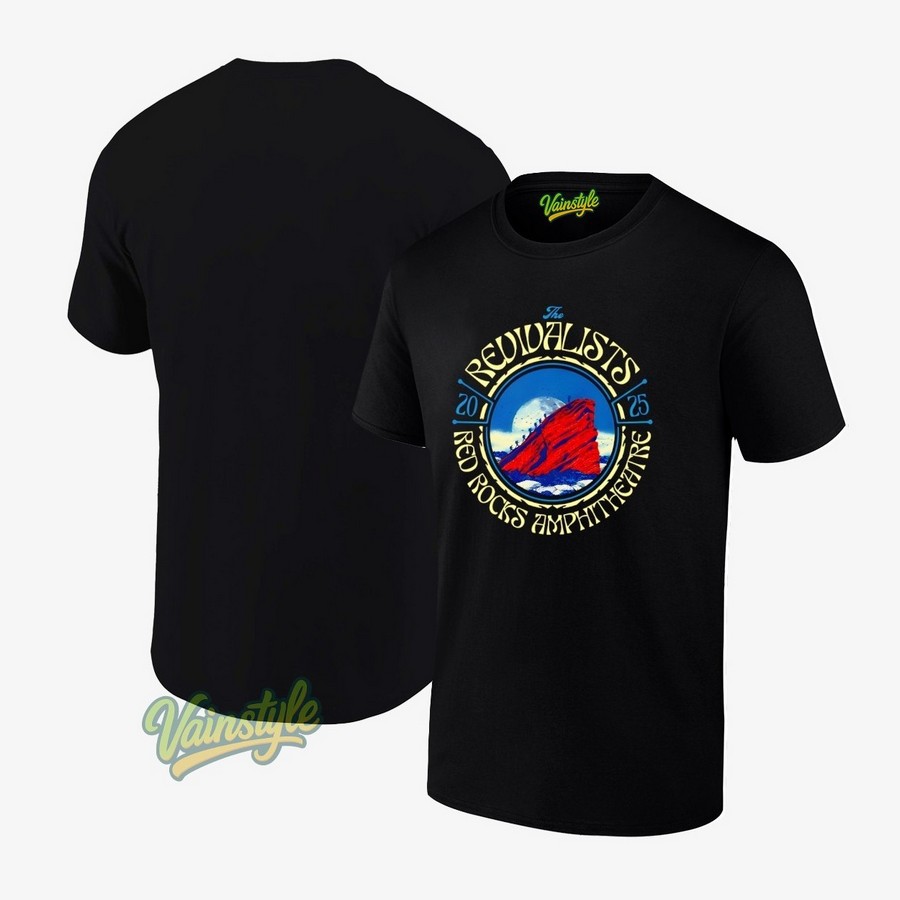 The Revivalists Red Rocks 2025 T-Shirt The Revivalists Red Rocks 2025 T-Shirt