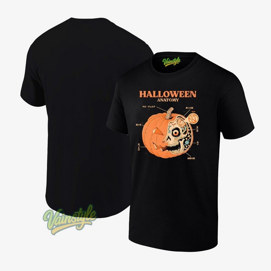 The Spooky Insides Of A Jack-O-Lantern Halloween Anatomy T-Shirt The Spooky Insides Of A Jack-O-Lantern Halloween Anatomy T-Shirt