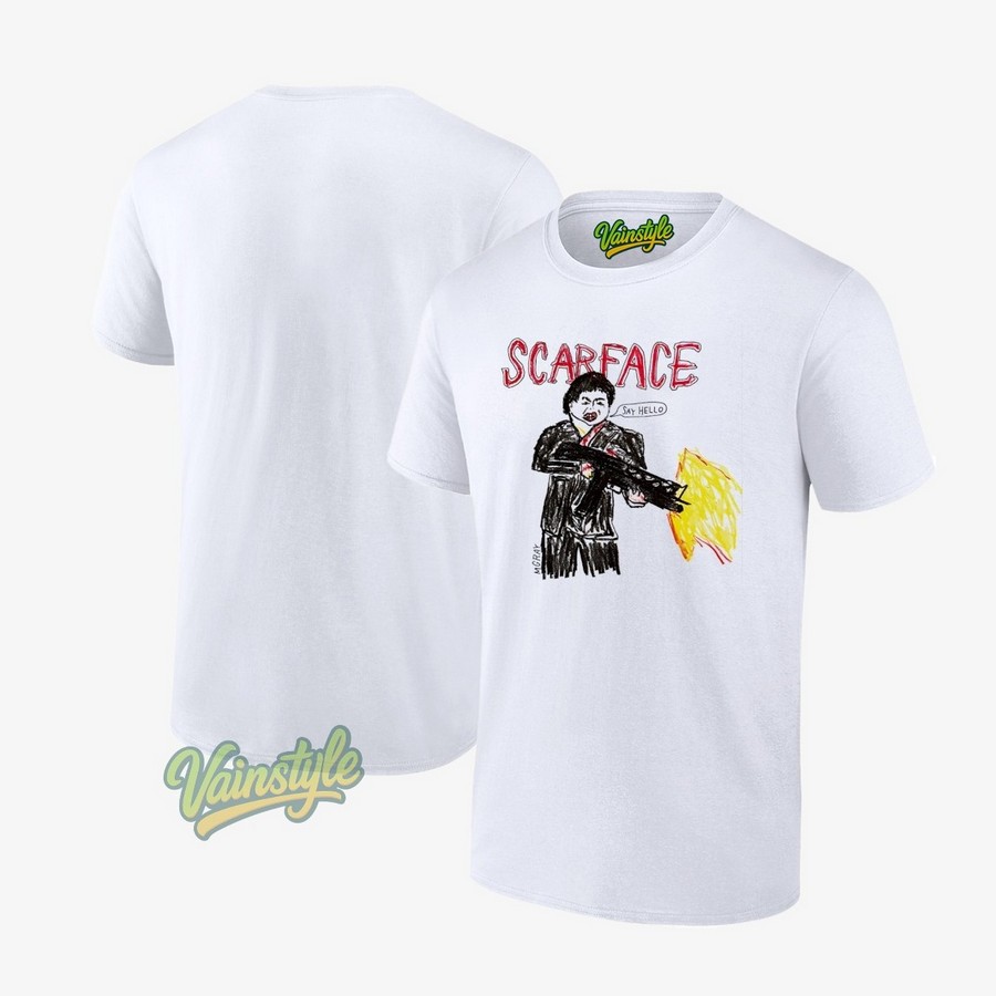 Tony Montana Scarface Say Hello T-Shirt Tony Montana Scarface Say Hello T-Shirt