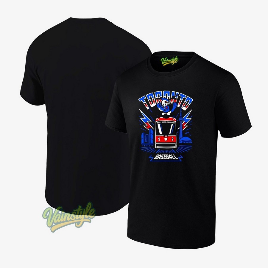 Toronto Blue Jays Baseball Bus Logo T-Shirt Toronto Blue Jays Baseball Bus Logo T-Shirt