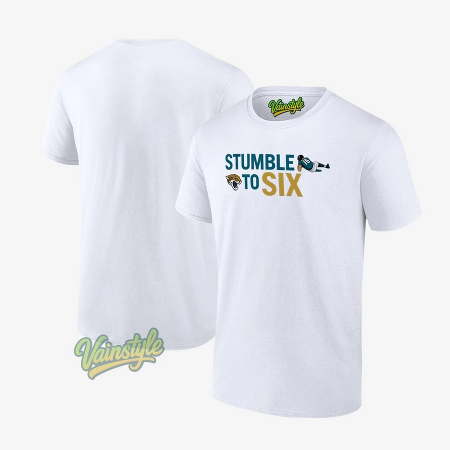 Trevor Lawrence Jacksonville Jaguars Stumble To Six Football T-Shirt Trevor Lawrence Jacksonville Jaguars Stumble To Six Football T-Shirt