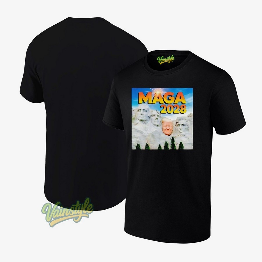Trump Maga 2028 Mount Rushmore T-Shirt Trump Maga 2028 Mount Rushmore T-Shirt