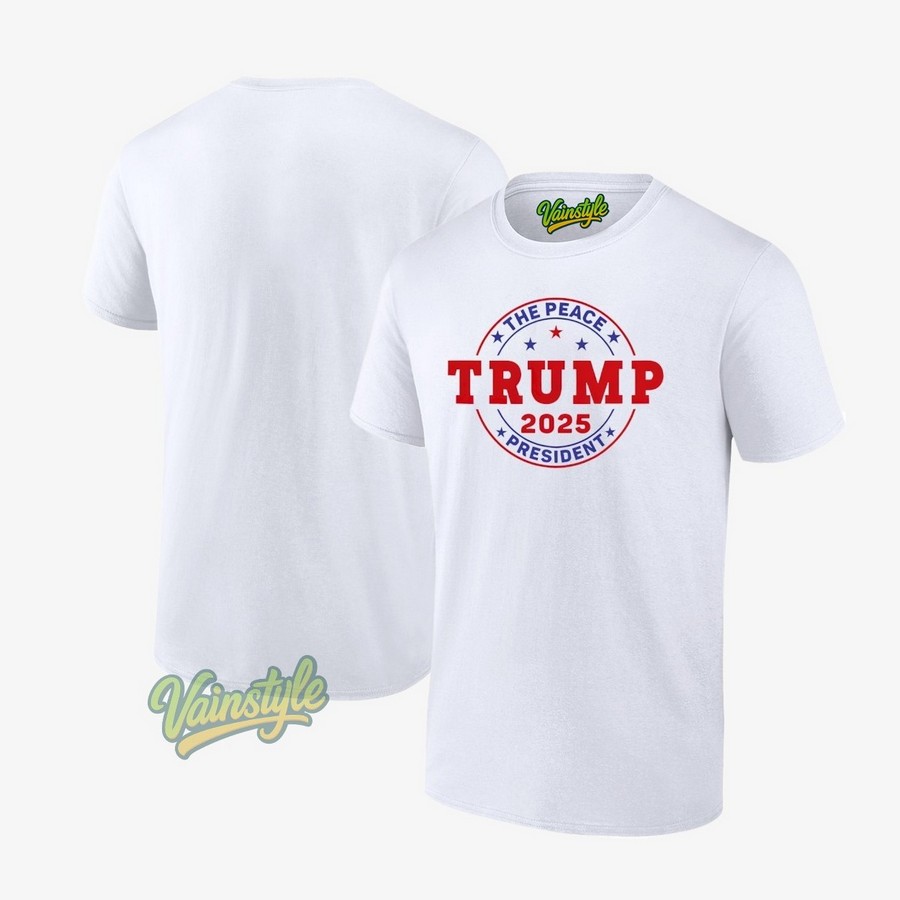 Trump The Peace President Of Peace Blessed 2025 T-Shirt