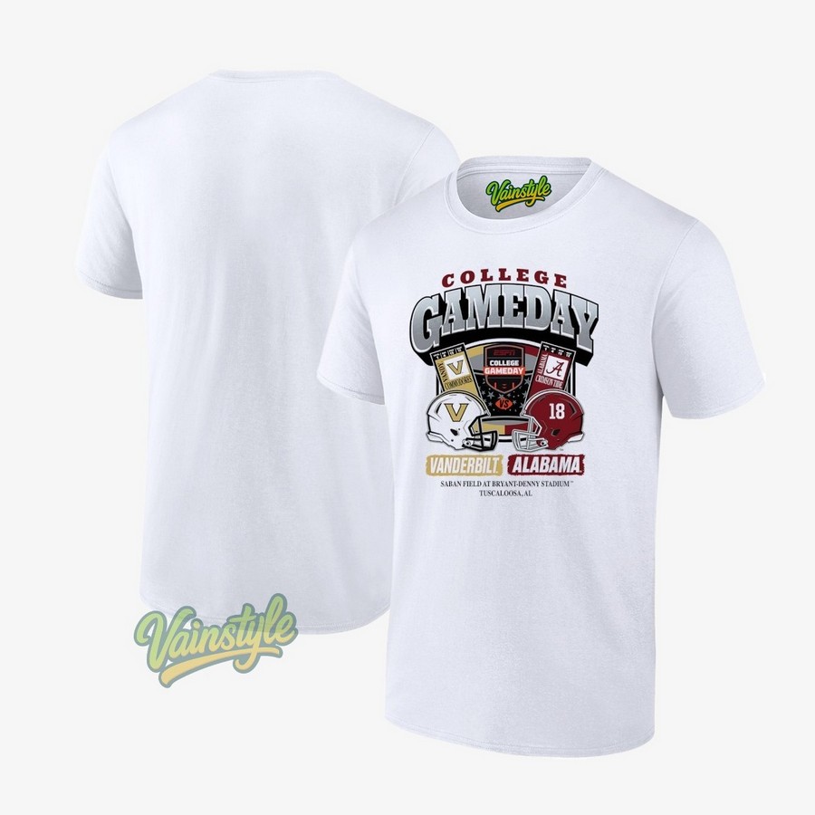 Vanderbilt Commodores Vs Alabama Crimson Tide College Gameday T-Shirt Vanderbilt Commodores Vs Alabama Crimson Tide College Gameday T-Shirt