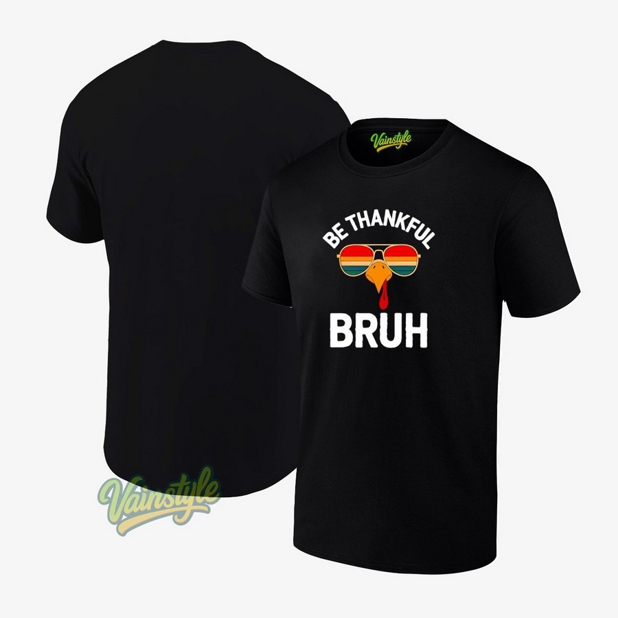 Velto Bruh Thanksgiving Thankful Turkey Boys T-Shirt Velto Bruh Thanksgiving Thankful Turkey Boys T-Shirt