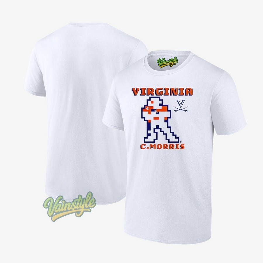 Virginia Cavaliers Chandler Morris Retro Baller Football T-Shirt Virginia Cavaliers Chandler Morris Retro Baller Football T-Shirt