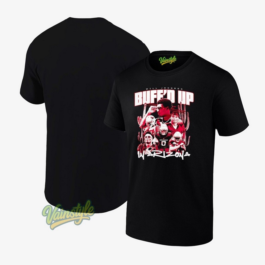 Will Johnson Buff’d Up Arizona Cardinals Football T-Shirt Will Johnson Buff’d Up Arizona Cardinals Football T-Shirt
